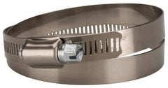 Value Collection - SAE Size 104, 5 to 7" Diam, Stainless Steel/Carbon Steel Worm Drive Clamp - 1/2" Wide, Material Grade 201 - Top Tool & Supply