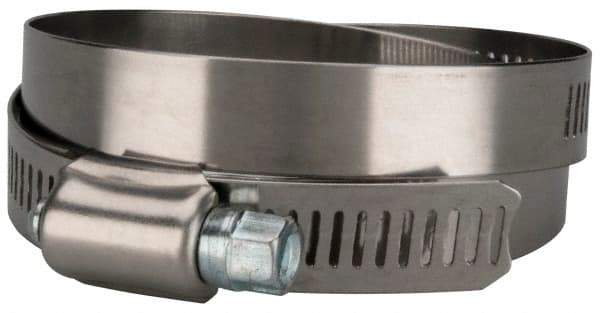 Value Collection - SAE Size 80, 3-1/2 to 5-1/2" Diam, Stainless Steel/Carbon Steel Worm Drive Clamp - 1/2" Wide, Material Grade 201 - Top Tool & Supply