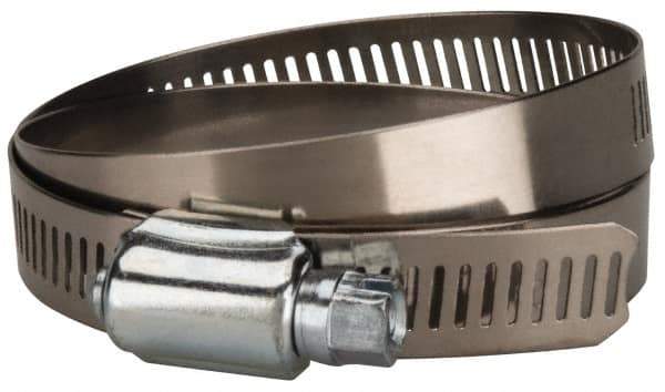 Value Collection - SAE Size 80, 3-1/2 to 5-1/2" Diam, Stainless Steel/Carbon Steel Worm Drive Clamp - 1/2" Wide, Material Grade 201 - Top Tool & Supply