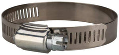 Value Collection - SAE Size 40, 2 to 3" Diam, Stainless Steel/Carbon Steel Worm Drive Clamp - 1/2" Wide, Material Grade 201 - Top Tool & Supply