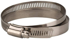 Value Collection - SAE Size 104, 5 to 7" Diam, Stainless Steel Worm Drive Clamp - 1/2" Wide, Material Grade 201 - Top Tool & Supply