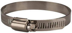 Value Collection - SAE Size 52, 2-3/4 to 3-3/4" Diam, Stainless Steel Worm Drive Clamp - 1/2" Wide, Material Grade 201 - Top Tool & Supply