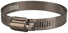 Value Collection - SAE Size 44, 2-1/4 to 3-1/4" Diam, Stainless Steel Worm Drive Clamp - 1/2" Wide, Material Grade 201 - Top Tool & Supply