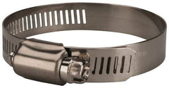 Value Collection - SAE Size 36, 1-3/4 to 2-3/4" Diam, Stainless Steel Worm Drive Clamp - 1/2" Wide, Material Grade 201 - Top Tool & Supply