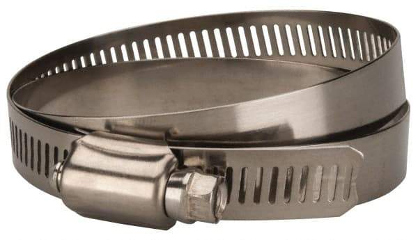 Value Collection - SAE Size 88, 4 to 6" Diam, Stainless Steel/Carbon Steel Worm Drive Clamp - 1/2" Wide, Material Grade 201 - Top Tool & Supply