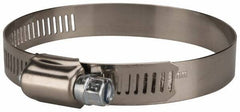 Value Collection - SAE Size 44, 2-1/4 to 3-1/4" Diam, Stainless Steel/Carbon Steel Worm Drive Clamp - 1/2" Wide, Material Grade 201 - Top Tool & Supply