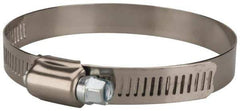 Value Collection - SAE Size 48, 2-1/2 to 3-1/2" Diam, Stainless Steel/Carbon Steel Worm Drive Clamp - 1/2" Wide, Material Grade 201 - Top Tool & Supply