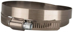 Value Collection - SAE Size 116, 5-3/4 to 7-3/4" Diam, Stainless Steel/Carbon Steel Worm Drive Clamp - 1/2" Wide, Material Grade 201 - Top Tool & Supply