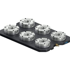 Schunk - NSL Manual CNC Quick Change Clamping Module - 6 Module Center, Top Mount, 7,500 kN Retention Force, 6 bar (87 Lb/Sq In) Unlocking Pressure, 0.005mm Repeatability - Top Tool & Supply