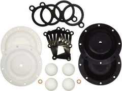 SandPIPER - 1" Pump, Buna-N Fluid Section Repair Kit - For Use with Diaphragm Pumps - Top Tool & Supply