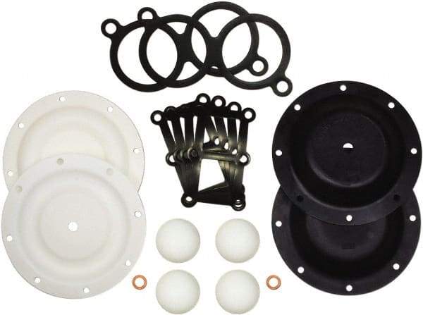 SandPIPER - 1/4" Pump, Santoprene Fluid Section Repair Kit - For Use with Diaphragm Pumps - Top Tool & Supply