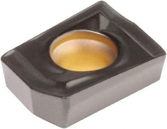 Kennametal - DFT070408 HP Grade KCPK10 Carbide Indexable Drill Insert - TiCN/Al2O3 Finish, Trigon, 12mm Inscribed Circle - Top Tool & Supply