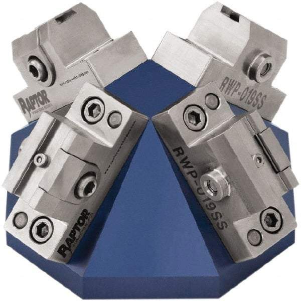 Raptor Workholding - 3/8" Jaw Width, 2.69" High Dovetail Vise - For Use with 4 & 5 Axis Workholding Systems - Top Tool & Supply