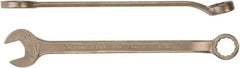 Ampco - 22mm 12 Point Combination Wrench - 11-5/8" OAL, Aluminum Bronze, Plain Finish - Top Tool & Supply