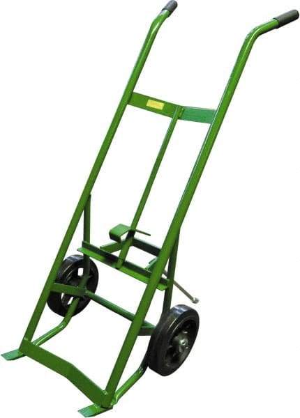 Fairbanks - 1,000 Lb Load Capacity, 30 & 55 Gal Drum Hand Truck - 24" Wide x 58" High, 2 Steel Wheels - Top Tool & Supply