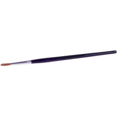 3/64″ Watercolor Brush, Red Sable, 1/4″ Trim Length, Round Handle - Top Tool & Supply