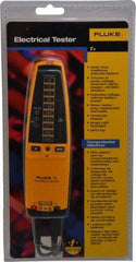 Fluke - 12 VAC/VDC to 600 VAC/VDC, Voltage Tester - LCD and LED Display, +/-2% Basic DC Accuracy, AAA Power Supply - Top Tool & Supply