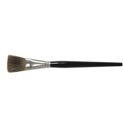 1″ Flat Marking Brush, Ox Hair, 1-3/8″ Trim Length, Round Handle - Top Tool & Supply