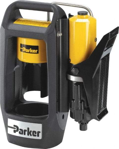 Parker - 3/4" Max Cut Diam, 30 Ton Portable Hose Crimper - 30 sec Cycle, 12" Wide x 15" High x 6" Deep - Top Tool & Supply