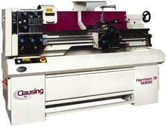 Clausing - 13" Swing, 40" Between Centers, 230/460 Volt, Triple Phase Engine Lathe - 3MT Taper, 3 hp, 40 to 2,500 RPM, 1-9/16" Bore Diam, 40" Deep x 57" High x 84" Long - Top Tool & Supply