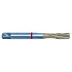 1/2-20 2B 3-Flute PM Cobalt Red Ring Semi-Bottoming 15 degree Spiral Flute Tap-TiN - Top Tool & Supply