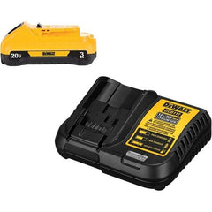 DeWALT - 20 Volt, 1 Battery Lithium-Ion Power Tool Charger - 30 min to 1 hr to Charge, 20 Volt MAX Batteries Power Source, Battery Included - Top Tool & Supply