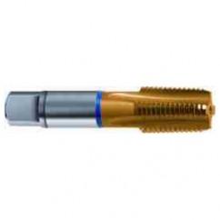 1/2-14 Dia. - 5 FL - Cobalt Spiral Flute NPTF Blue Ring Tap-TiN-25 Degree Helix - Top Tool & Supply