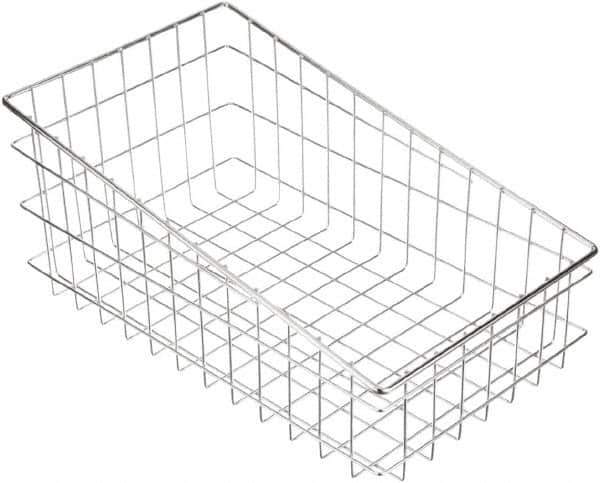 Marlin Steel Wire Products - 18-1/2" Deep, Rectangular Steel Wire Basket - 11" Wide x 8" High - Top Tool & Supply