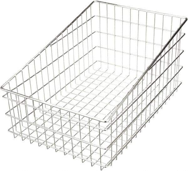 Marlin Steel Wire Products - 16" Deep, Rectangular Steel Wire Basket - 24" Wide x 12" High - Top Tool & Supply