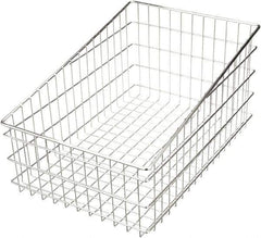 Marlin Steel Wire Products - 16" Deep, Rectangular Steel Wire Basket - 24" Wide x 12" High - Top Tool & Supply