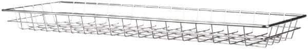 Marlin Steel Wire Products - 9" Deep, Rectangular Steel Wire Basket - 25.078" Wide x 2" High - Top Tool & Supply