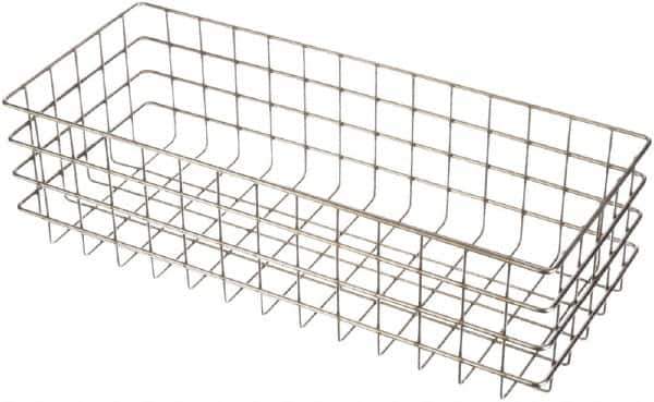 Marlin Steel Wire Products - 20-1/4" Deep, Rectangular Stainless Steel Wire Basket - 8" Wide x 6" High - Top Tool & Supply