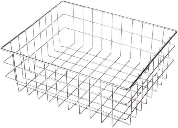 Marlin Steel Wire Products - 13" Deep, Rectangular Steel Wire Basket - 16" Wide x 6" High - Top Tool & Supply