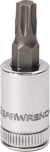 GearWrench - 1/4" Drive, T8 Torx Bit Socket - 1-17/32" OAL, 0.984" Bit Length - Top Tool & Supply