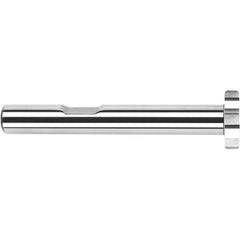 Harvey Tool - 1" Cut Diam, 1/32" Cut Width, 1/2" Shank, Straight-Tooth Woodruff Keyseat Cutter - Exact Industrial Supply