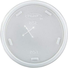 DART - Plastic Cold Cup Lids, Fits 8-9 oz Cups - Translucent - Top Tool & Supply