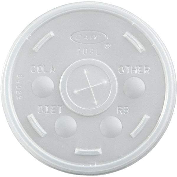 DART - Plastic Cold Cup Lids, 10 oz - Translucent - Top Tool & Supply