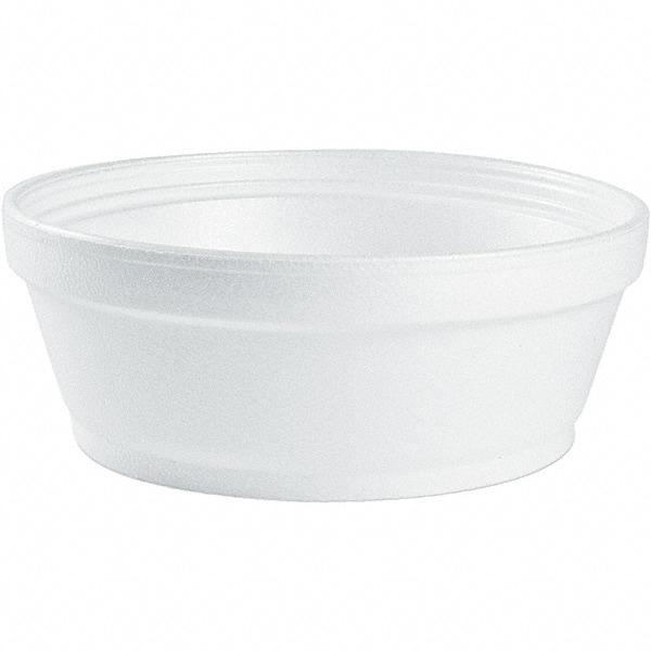 DART - Foam Food Containers, Foam, 8 oz - White - Top Tool & Supply