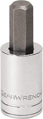 GearWrench - 1/2" Drive, 12mm Hex Bit Socket - 2-1/2" OAL, 1.49" Bit Length - Top Tool & Supply