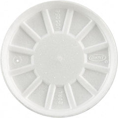 DART - Foam Lids, Fits 6-32 oz Cups - White - Top Tool & Supply