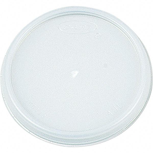 DART - Plastic Lids, Fits 12 - 24 oz Foam Cups - Translucent - Top Tool & Supply