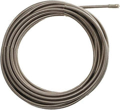 Milwaukee Tool - 3/8" x 25' Drain Cleaning Machine Cable - Inner Core, 1-1/4" to 2-1/2" Pipe, Use with Milwaukee M18 Drain Snakes - Top Tool & Supply