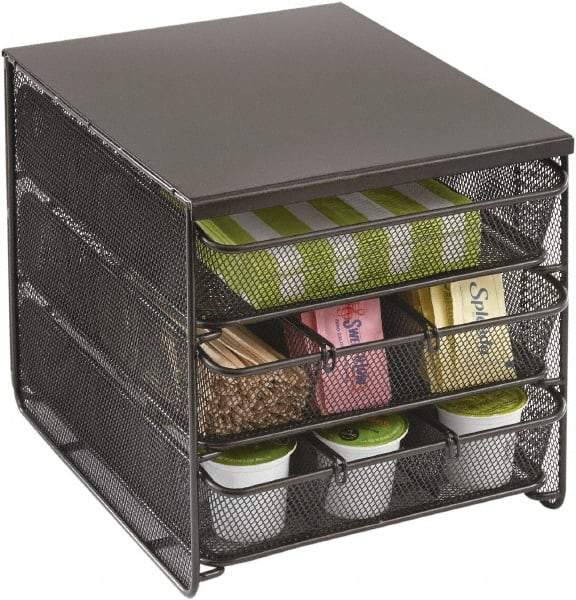 Safco - Coffee Pod Organizer - Hospitality Organizer, Black - Top Tool & Supply