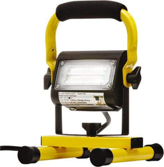 Probuilt Lighting - 120 Volt, 15 Watt, Electric, LED Portable Floor Work Light - 1,524mm Cord, 1 Head, Aluminum, 9" Long x 7" Wide x 6" High - Top Tool & Supply