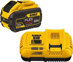 DeWALT - 60 Volt Lithium-Ion Power Tool Battery - 9 Ahr Capacity, 1 hr Charge Time, Series 20/60 FLEXVOLT - Top Tool & Supply