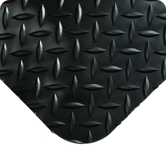 UltraSoft Diamond Plate Floor Mat - 3' x 5' x 15/16" Thick - (Black Diamond Plate) - Top Tool & Supply