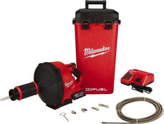 Milwaukee Tool - 18V Battery Battery Drain Cleaning Machine - For 3" Pipe, 35' Cable - Top Tool & Supply