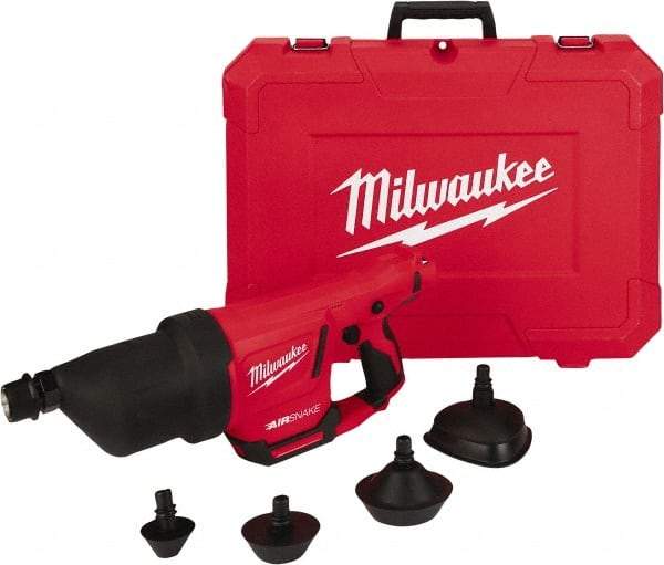 Milwaukee Tool - 12V Lithium-Ion Battery Battery Drain Cleaning Machine - For 1" to 4" Pipe - Top Tool & Supply