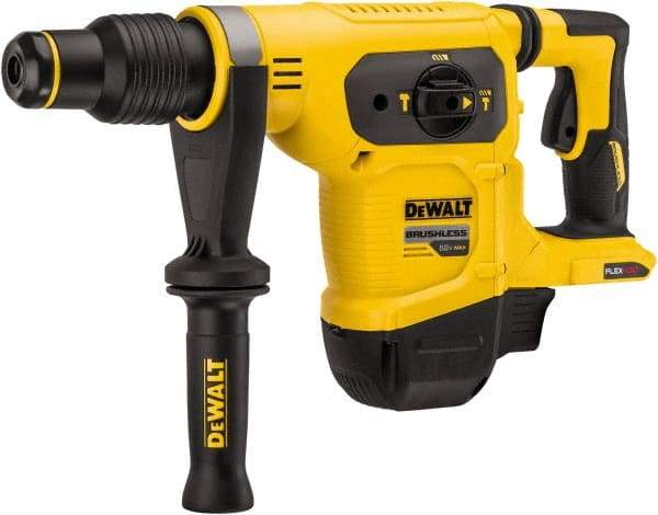 DeWALT - 60 Volt 1" SDS Max Chuck Cordless Rotary Hammer - 0 to 3,150 BPM, 0 to 550 RPM, Reversible - Top Tool & Supply