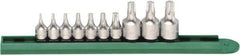 GearWrench - 10 Piece 1/4 & 3/8" Drive Torx Bit Socket Set - T10 to T50 Torx - Top Tool & Supply